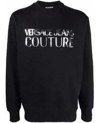 VERSACE JEANS COUTURE Logo Print Metallic Sweatshirt