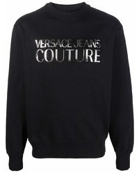 VERSACE JEANS COUTURE Metallic Logo Print Sweatshirt