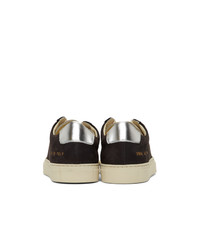 Woman by Common Projects Black And Silver Retro Low Special Edition Sneakers