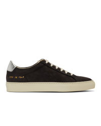 Woman by Common Projects Black And Silver Retro Low Special Edition Sneakers