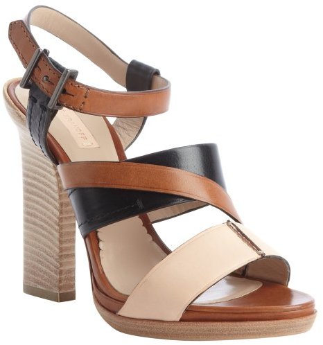 tan leather block heels