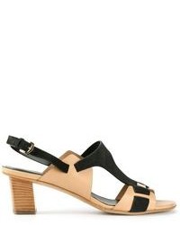Tod's Contrast Panel Sandals