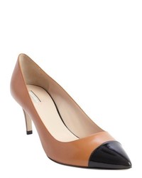 Black and Tan Leather Pumps