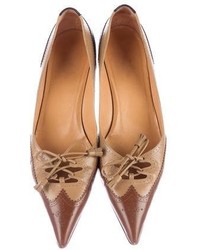 Hermes Herms Leather Colorblock Pumps