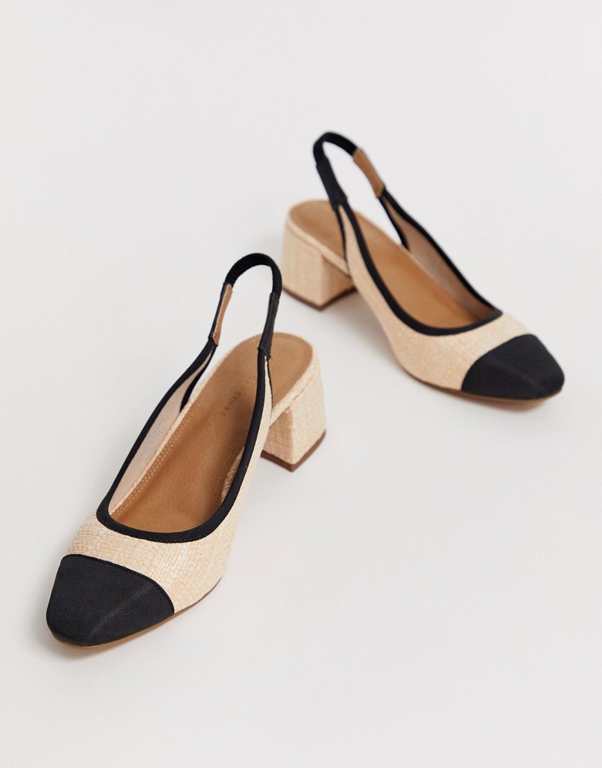 ASOS DESIGN Sochi Slingback Mid Heels 