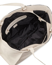 Neiman Marcus Jules Colorblock Winged Tote Bag Blacknude