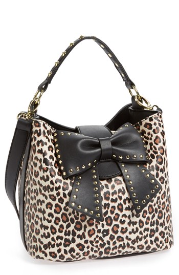Betsey Johnson Betsy Johnson Bucket Bag Leopard, $118 | Nordstrom ...