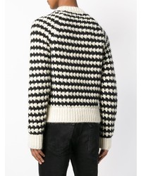 Saint Laurent Boxy Graphic Knit Sweater