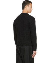 Saint Laurent Wool Mohair Diamond Pattern Sweater