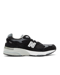 New Balance Black And Grey Made In Us 993 Sneakers