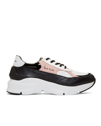 Paul Smith Black And Pink Explorer Sneakers