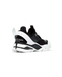 Calvin Klein 205W39nyc Black And White Carla Leather Sneakers