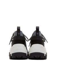 Prada Black And White Chunky Sneakers