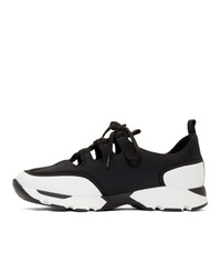 Marni Black And White Ghillie Sneakers