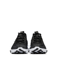 Nike Black And White React Elet 55 Sneakers