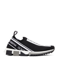 Dolce and Gabbana Black And White Sorrento Sneakers