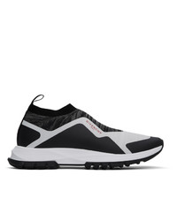 Givenchy Black And White Spectre Runner Sock Low Sneakers