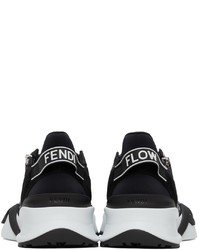 Fendi Black Ff Vertigo Flow Low Top Sneakers