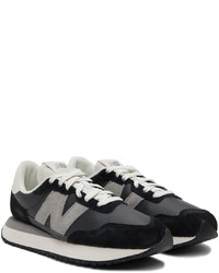 New Balance Black Gray 237v1 Sneakers