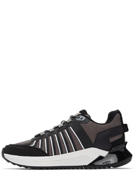 Balmain Black Grey B Trail Sneakers