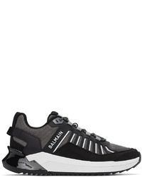 Balmain Black Grey B Trail Sneakers
