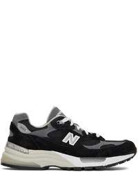 New Balance Black Grey Made In Us 992 Sneakers