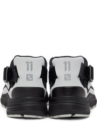 11 By Boris Bidjan Saberi Black Grey Salomon Edition Bamba 6 Sneakers