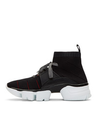 Givenchy Black Jaw High Top Sneakers