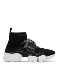 Givenchy Black Jaw High Top Sneakers