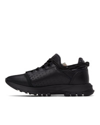 Givenchy Black Leather Spectre Zip Low Sneakers