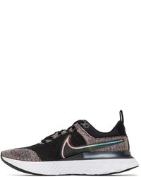 Nike Black Multicolor React Infinity Run Flyknit 2 Sneakers