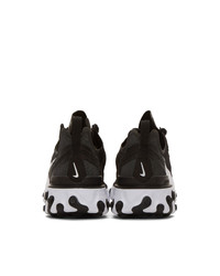 Nike Black React Elet 55 Sneakers