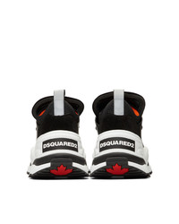DSQUARED2 Black Rolling Giant Sneakers