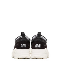 AMI Alexandre Mattiussi Black Runner Sneakers