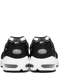 Nike Black White Air Max 96 Ii Sneakers