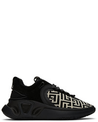 Balmain Black White B Runner Sneakers