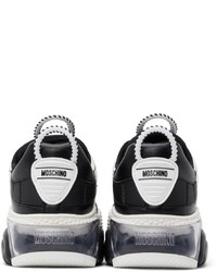 Moschino Black White Bubble Teddy Sneakers