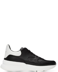 Alexander McQueen Black White Low Sneakers