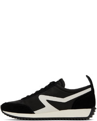 rag & bone Black White Retro Runner Sneakers