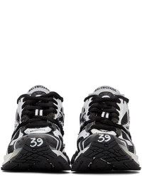 Balenciaga Black White Runner Sneakers