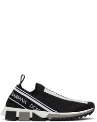 Dolce & Gabbana Black White Sorrento Sneakers