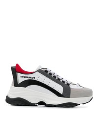 DSQUARED2 Contrast Panel Chunky Sole Sneakers