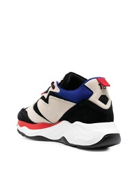 MSGM Contrast Panel Low Top Sneakers