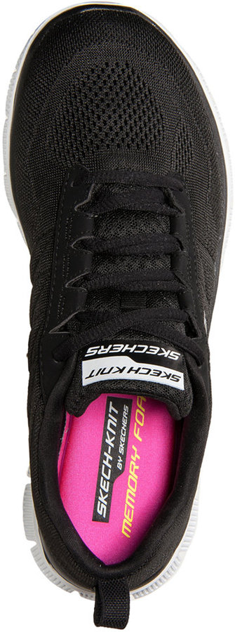 Skechers Flex Appeal Sweet Spot Memory Foam Running Sneakers From Line, $64 | Macy's | Lookastic