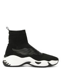 Emporio Armani High Top Sock Style Sneakers