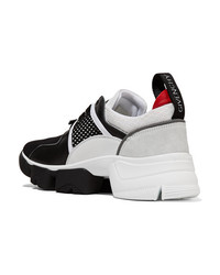 Givenchy Jaw Mesh And Med Leather Neoprene And Rubber Sneakers