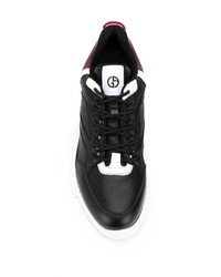 Giorgio Armani Lace Up Leather Sneakers
