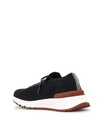 Brunello Cucinelli Lace Up Mesh Sneakers