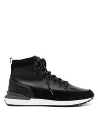Magnanni Lace Up Suede Panel Boots
