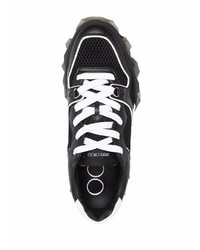 Jimmy Choo Logo Patch Lace Up Sneakers